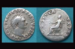 Vespasian, Denarius, Pax Reverse, Early Flavian Issue!